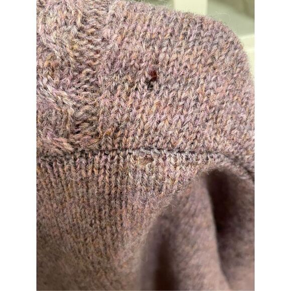 Outback Red Cardigan Womens L Marled Dark Lavender Grandpa VNeck Button Closure - Picture 10 of 14
